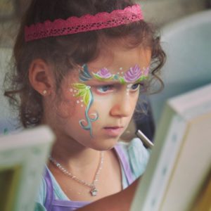 Painting in Tutus with Serious artist