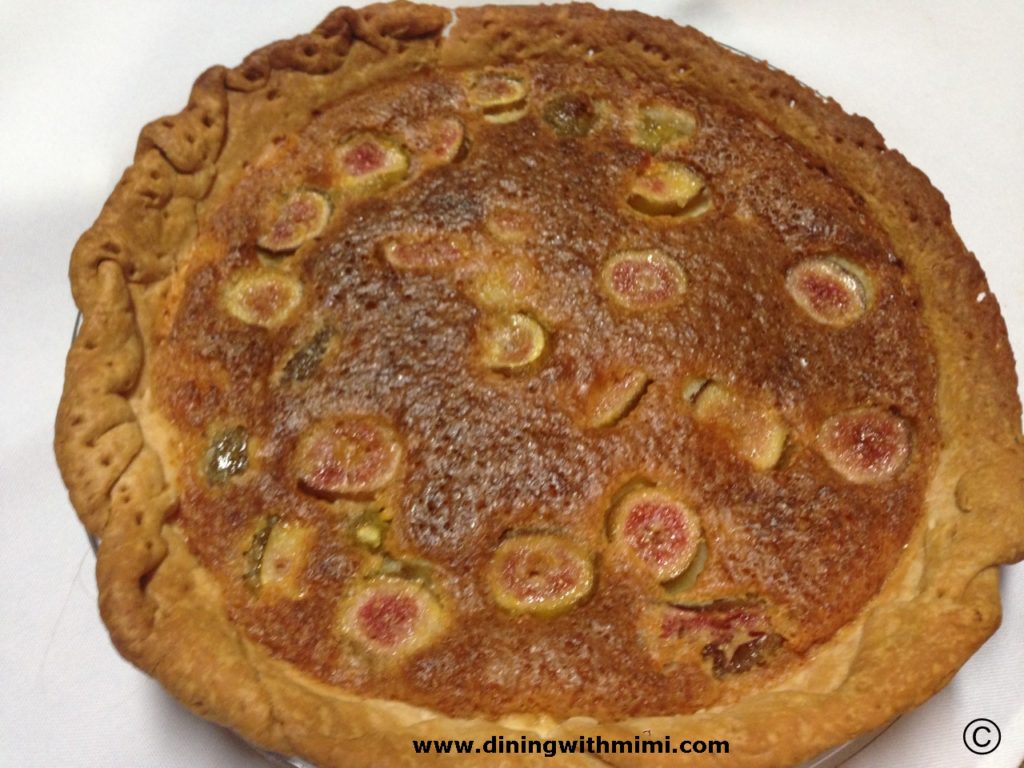 Fig Chess Pie www.diningwithmimi.com